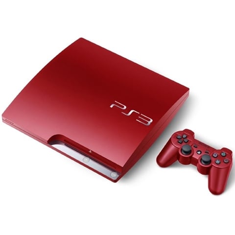 PS3 Slim Console 320GB Scarlet Red 1 Pad Unboxed CeX UK